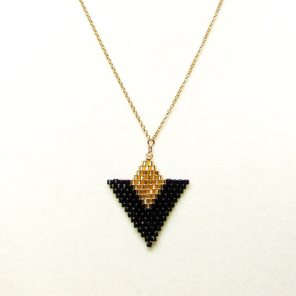 NEW 14k gold filled beaded necklace